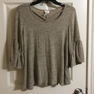Bell-Sleeved Top